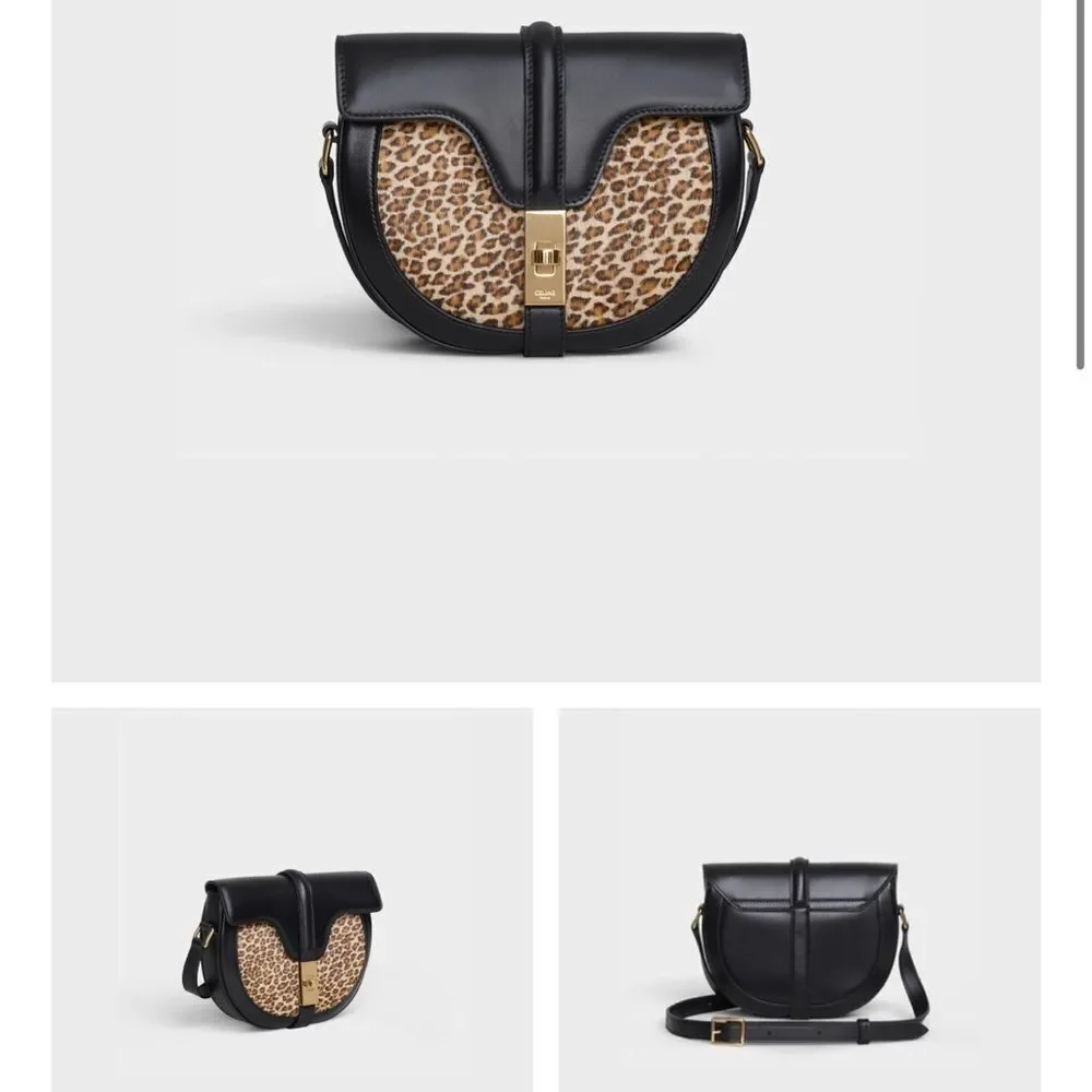 Celine by Heidi Slimane Besace 16 Leopard print Bag - Picture 8 of 9